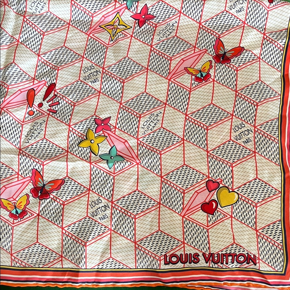 Louis Vuitton Multicolor Butterfly Scarf